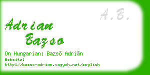 adrian bazso business card